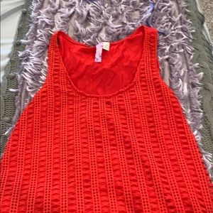 Red tank top